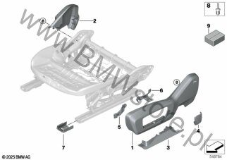 Fotel przedni - osłony fotela elektr. dla BMW 2' F74 Gran Coupé M235 xDrive B48R ECE
