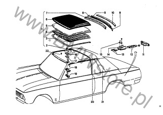 Uszczelka na diagramie Hardtop