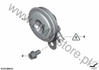 Syrena alarmowa (61 33 7105673) na diagramie Syrena alarmowa dla BMW K09  C 400 X 25  ECE