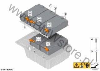 Moduł akum. wysokonap. (61 27 8840838) na diagramie Moduł akum. wysokonap. dla BMW X2 F39 X2 25eX SAC B38X ECE