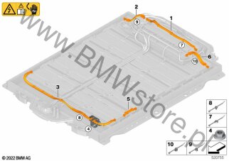 Połączenie wys.nap.akum.wys.nap.BMU dla BMW i iX I20 LCI SAV iX xDrive60 XE2 ECE