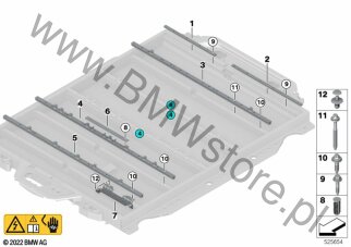 Listwy zaciskowe akumulatora wys.nap. dla BMW i iX I20 LCI SAV iX xDrive60 XE2 ECE