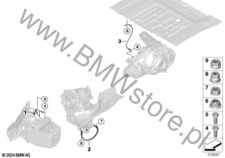 Kabel masowy i wyrów.potencjałów HVS dla BMW 5' G61 Touring 530eX B48X ECE
