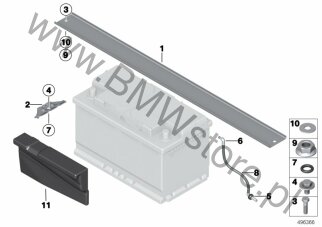 Nakrętka samozabezpieczająca na diagramie Elementy montaż. akumulatora