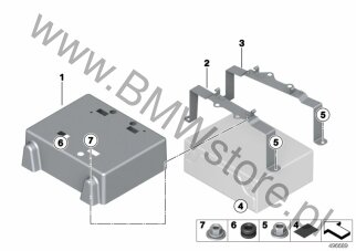 Końcówka (61 20 8420077) na diagramie Elementy montaż. akumulatora dla MS BMW Motorsport M6 GT3 Coupé ECE