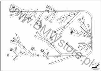 Przewód masowy (12 51 1714039) na diagramie Główna wiązka przewodów dla BMW Classic Motorsport E36 318iS Class 2 Limousine ECE
