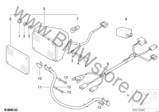 Uchwyt lewy na diagramie Lampa sygnalizacyjna 