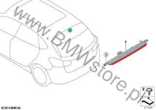 Trzecie światło stop (63 25 7297446) na diagramie Trzecie światło stop dla BMW 2' F45 Active Tourer 214d Active Tourer ECE
