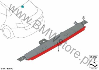 Trzecie światło stop (63 25 7487689) na diagramie Trzecie światło stop dla BMW X2 F39 X2 16d SAC ECE