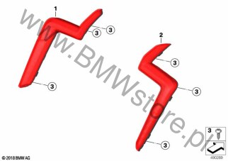 Tylne światło pozycyjne LED dla BMW K61 K 1600 Bagger 22 USA