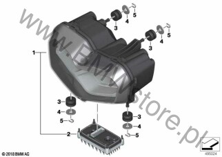 Reflektor LED dla BMW K09 C 400 X 21 ECE