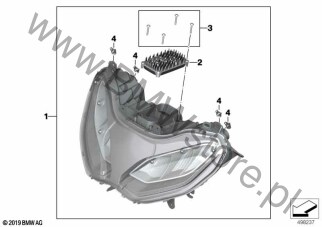 Reflektor LED - Generacja II dla BMW K54 R 1250 RS ECE