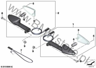 Lampy kierunkowskazów z tyłu dla BMW K83 F 900 R USA