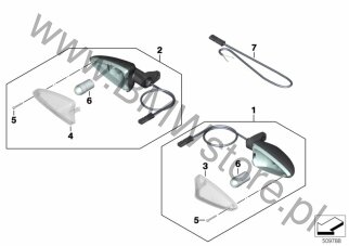 Lampy kierunkowskazów z przodu dla BMW K83 F 900 R USA