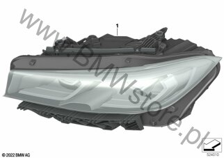 Scheinwerfer LED AHL links (63 11 7886945) na diagramie Reflektor dla BMW i3L G28 BEV Saloon i3 eDrive35L Limousine HA0 ECE