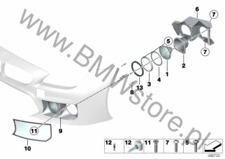 Zesp. regulacyjny (63 17 8323441) na diagramie Reflektor dodatkowy dla MS BMW Motorsport M6 GT3 Coupé ECE