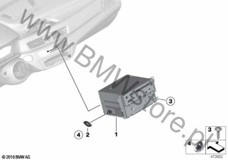 Headunit High 2 (65 12 5A2DFF7) na diagramie Headunit High 2 dla BMW X2 F39 X2 25eX SAC B38X ECE