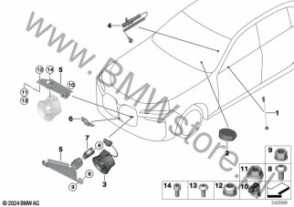 Obejma rurowa na diagramie Instalacja rozmowy naprzemiennej 