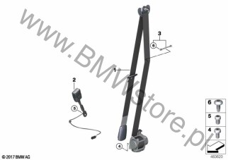 Pas dolny przedni (72 11 7313299) na diagramie Pas bezpieczeństwa przedni dla BMW X2 F39 X2 16d SAC ECE