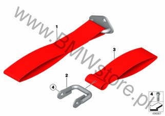 Ucho holownicze na diagramie Przewód haka