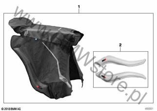 Poduszki pneumatyczne (77 31 2455416) na diagramie Płaszcz Scooter dla BMW K08  C 400 GT  ECE