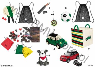 MINI Bulldog 2.0 (80 45 2465960) na diagramie MINI 60 Years - zabawki