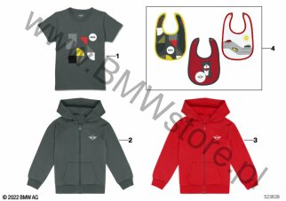MINI Gift Set Bibs Graphic (80 14 5A21665) na diagramie MINI Collection - Kinderbekleidung 2022