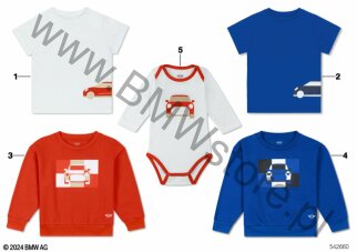 MINI Sweatshirt Kids Car Tile (80 14 5B32097) na diagramie MINI Collection - Kinderbekleidung 2024
