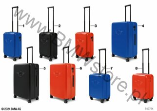 MINI Trolley Wing Logo Debossed (80 22 5B320E3) na diagramie MINI Collection - Koffer 2024