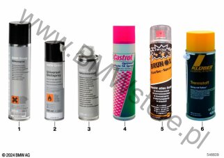Spray silikonowy (83 19 2208609) na diagramie Środek smarny BMW - w aerozolu
