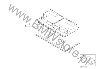 Akumulator Original BMW, napełn. - 61217604822 / 61 21 7 604 822